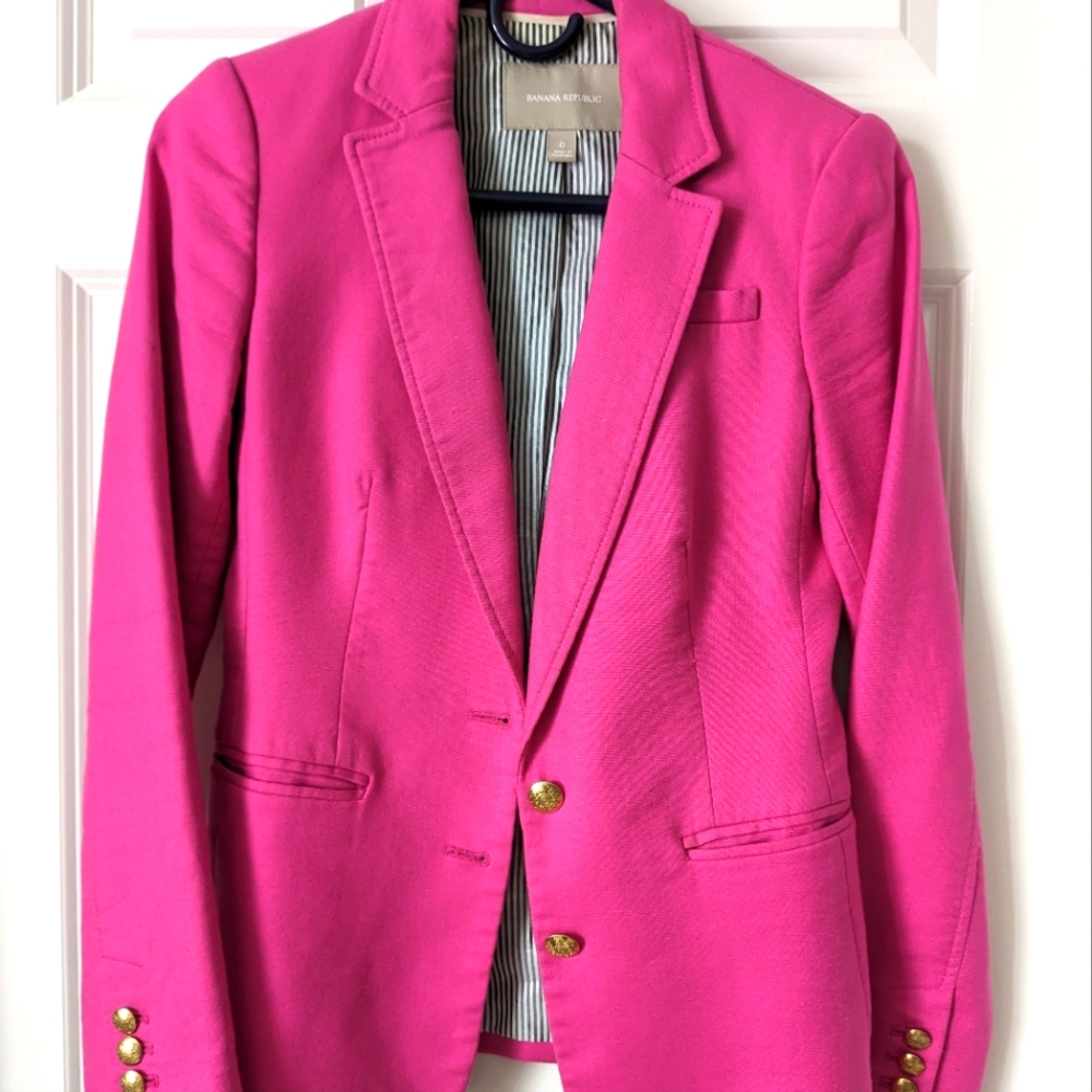 Banana Republic pink blazer